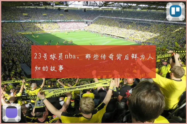 23号球员nba，那些传奇背后鲜为人知的故事